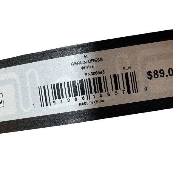 Steve Madden Berlin Dress white fit & Flare zip neck NWT - Picture 6 of 10